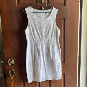 Forever21 White Eyelet Dress size lg